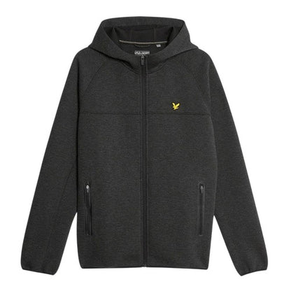 Front - Lyle & Scott Mens Logo Raglan Full Zip Hoodie