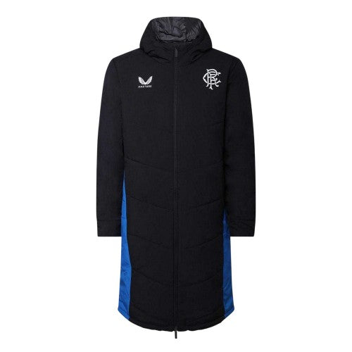 Front - Castore Mens Rangers FC Padded Anorak
