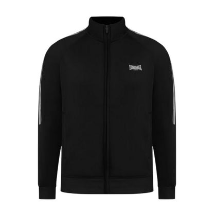 Front - Lonsdale Mens Double Stripe Raglan Track Top