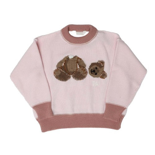 Front - Palm Angels Childrens/Kids Bear Sweater Top