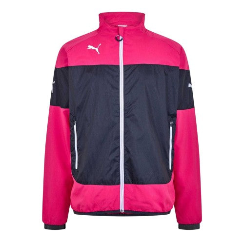 Front - Puma Mens Indomitable Colour Block Relaxed Fit Long-Sleeved Jacket