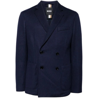 Front - Boss Mens Double-Breasted Blazer