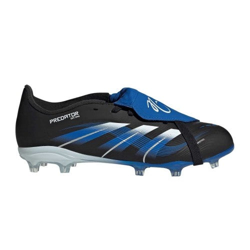 Front - Adidas Childrens/Kids Predator League Fold Over Firm Ground Football Boots