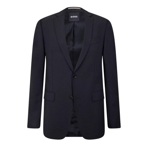 Front - Boss Mens Lapel Single-Breasted Blazer