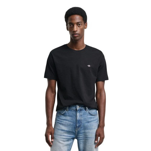 Front - Gant Mens Archive Shield Embroidered T-Shirt