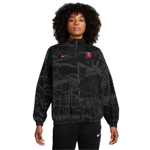 Front - Nike Womens/Ladies Print Oversized Windrunner Jacket