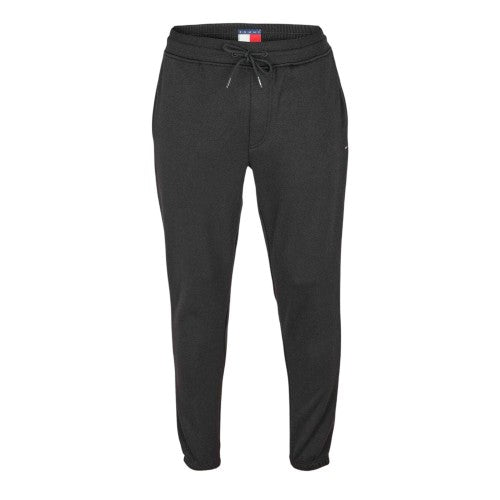 Front - Tommy Jeans Mens Cotton Flag Joggers