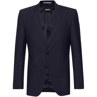Front - Boss Mens Flap Pocket Suit Jacket