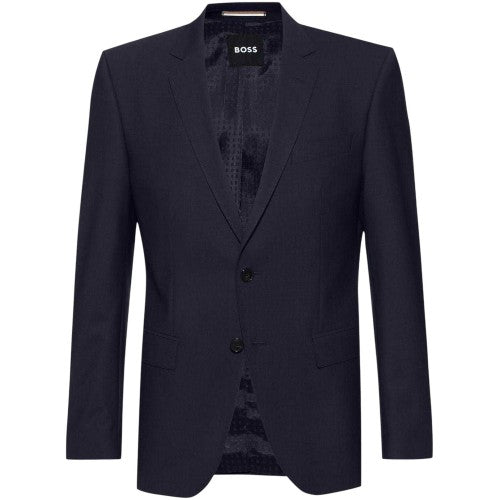 Front - Boss Mens Flap Pocket Suit Jacket