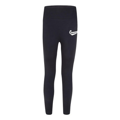 Front - Converse Girls Graphic Logo Leggings