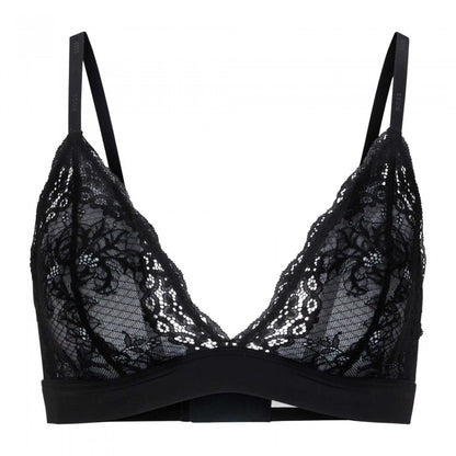 Front - Hugo Boss Womens/Ladies Triangle Lace Detail Bra