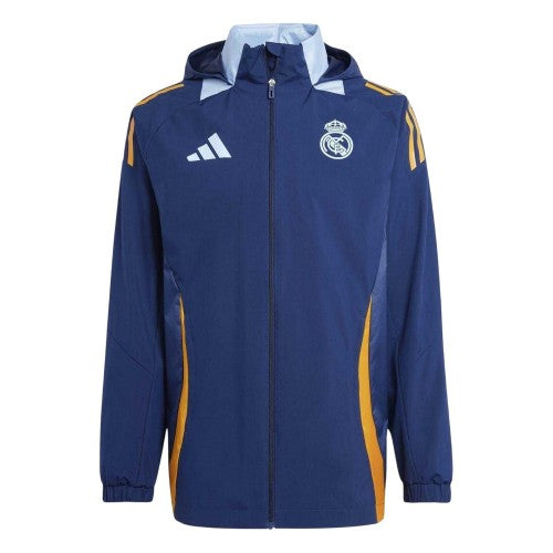 Front - Adidas Mens 24/25 Real Madrid CF Jacket