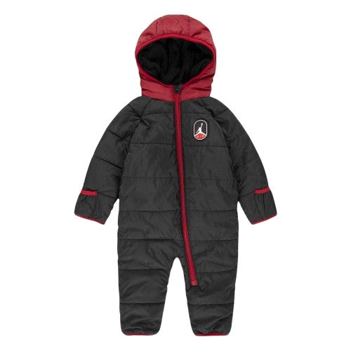 Front - Nike Baby Air Jordan Hooded Jumpsuit
