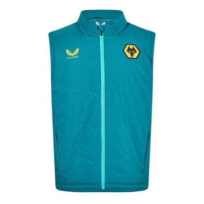 Front - Castore Mens Wolverhampton Wanderers FC Gilet
