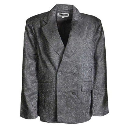 Front - AmyLynn Womens/Ladies Ezra Metallic Double-Breasted Blazer