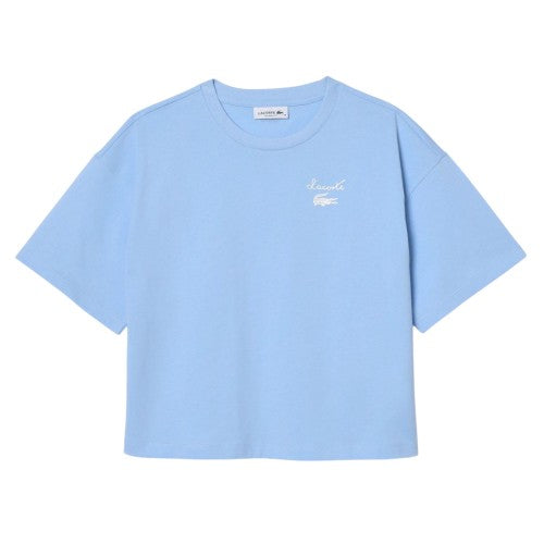 Front - Lacoste Womens/Ladies Logo Cotton T-Shirt