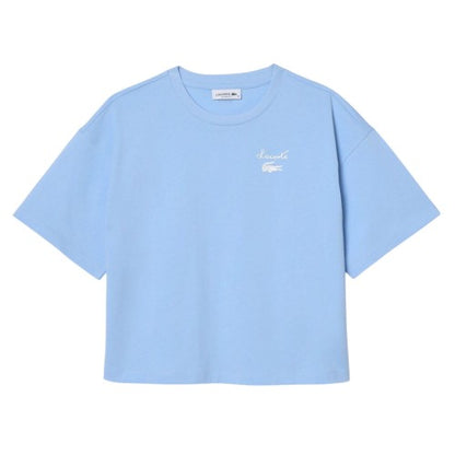 Front - Lacoste Womens/Ladies Logo Cotton T-Shirt