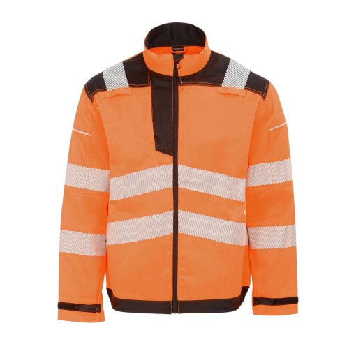 Front - Dunlop Mens Polyester Blend High-Vis Safety Work Jacket