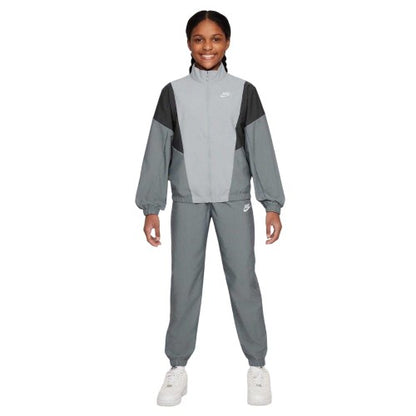 Front - Nike Childrens/Kids Swoosh Zip Neck Tracksuit
