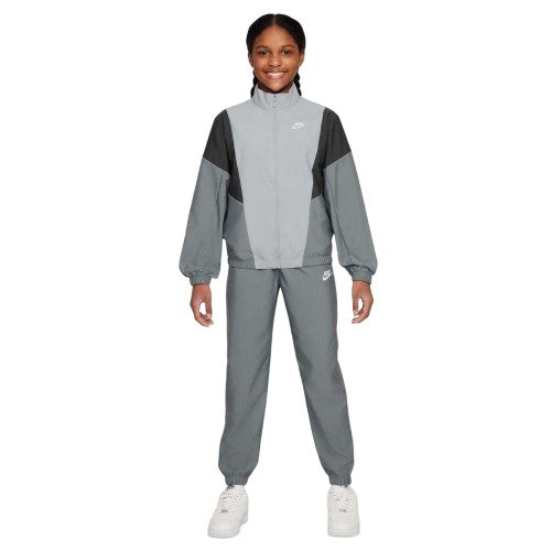 Front - Nike Childrens/Kids Swoosh Zip Neck Tracksuit