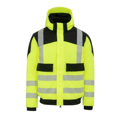 Front - Dunlop Mens Pro Hi-Vis Safety Jacket