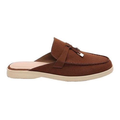 Front - Where´s That From Womens/Ladies Faux Suede Loafers
