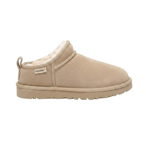 Front - EverAu Womens/Ladies Cow Suede Slippers