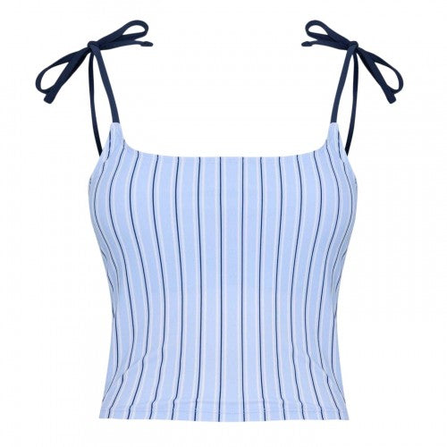 Front - Jack Wills Womens/Ladies Kickback Striped Tankini Top