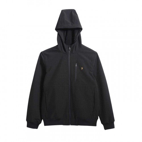 Front - Farah Mens Softshell Hooded Jacket