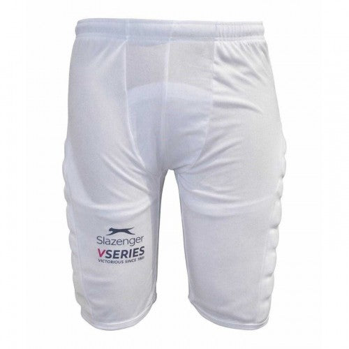Front - Slazenger Mens Fleece Logo Cricket Padded Shorts