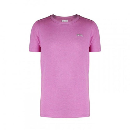 Front - Slazenger Boys Plain Cotton T-Shirt