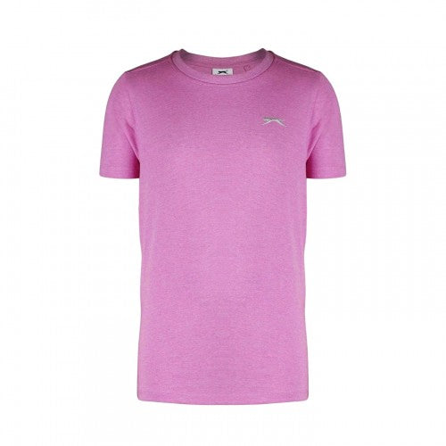 Front - Slazenger Boys Plain Cotton T-Shirt