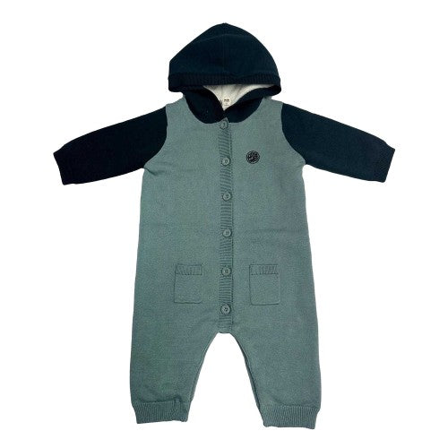 Front - Pretty Green Baby Jumpsuit
