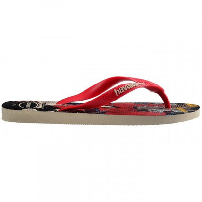 Front - Havaianas Childrens/Kids Classic Iron Man Flat Flip Flops