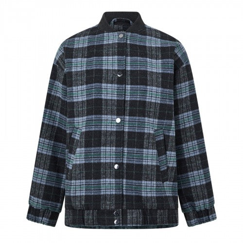 Front - Nobody´s Child Womens/Ladies Plaid Bomber Jacket