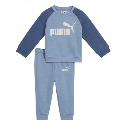 Front - Puma Baby Logo Fleece Raglan Tracksuit
