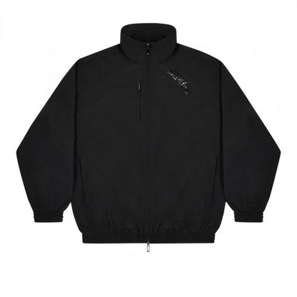 Front - No Fear Mens Funnel Neck Raglan Long-Sleeved Track Top