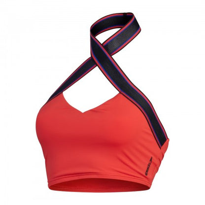 Front - Speedo Womens/Ladies Logo Halter Neck Bikini Top