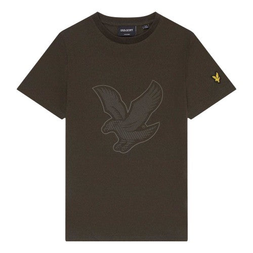 Front - Lyle & Scott Childrens/Kids Eagle Branded Sleeve T-Shirt