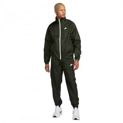 Front - Nike Mens Club Lined Tracksuit Set