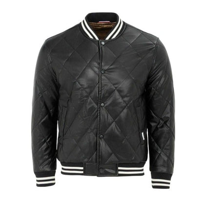 Front - Firetrap Mens Snap Bomber Jacket
