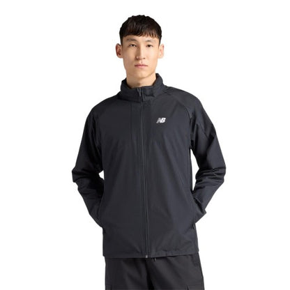 Front - New Balance Mens Two Tone Woven Hooded Jacket