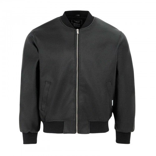 Front - Firetrap Mens PU Bomber Jacket