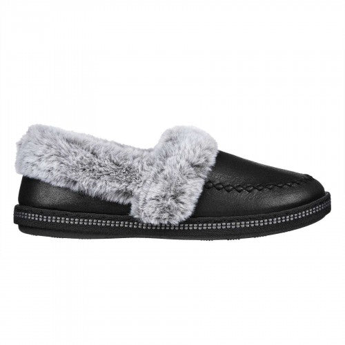 Front - Skechers Womens/Ladies Cosy CampF Leather Slippers