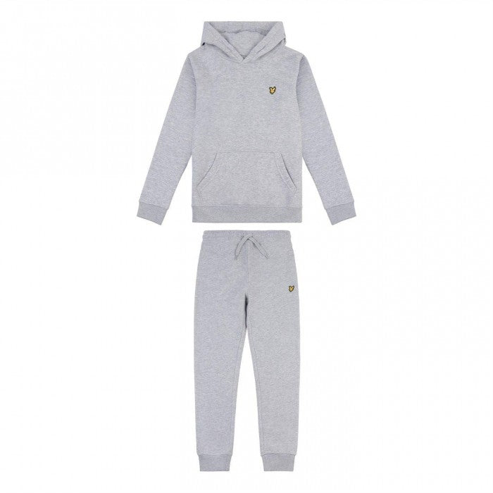 Front - Lyle & Scott Childrens/Kids Logo Hoodie & Bottom Set Set