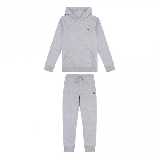 Front - Lyle & Scott Childrens/Kids Logo Hoodie & Bottom Set Set
