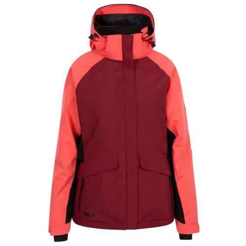 Front - DLX Womens/Ladies Colour Block Ski Jacket