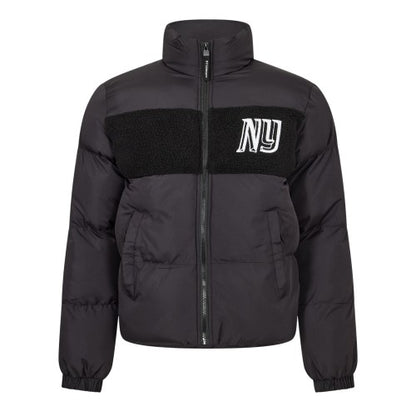 Front - NY Concept Mens Panel Sherpa Puffer Jacket