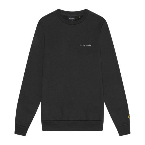 Front - Lyle & Scott Mens Embroidered Crew Neck Sweatshirt