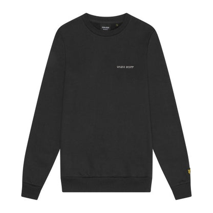 Front - Lyle & Scott Mens Embroidered Crew Neck Sweatshirt